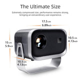 Portable Home Theater Projector - 720P 150 Lumens Grey-1915196648527630337