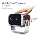 Portable Home Theater Projector - 720P 150 Lumens Grey-1915196648527630338