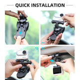 360 Degree Rotating Sun Visor Camera Mount For Vlogging-1915196908645781510