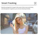 Desktop Gimbal Stabilizer With Fill Light And Selfie Stick - Black-1915196866568523778