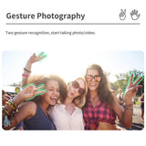 Desktop Gimbal Stabilizer With Fill Light And Selfie Stick - Black-1915196866568523780