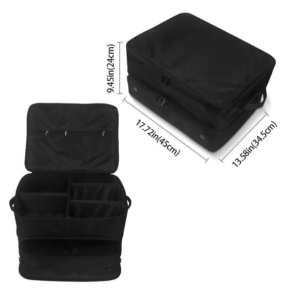 Black Folding Golf Bag With Large Capacity-1915196940476354561