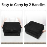 Black Folding Golf Bag With Large Capacity-1915196940476354562