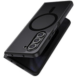 Ultra-Thin Translucent Magsafe Case For Samsung Galaxy Z Fold4 - Black-1922443416151658503
