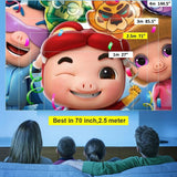 Portable Mini Projector For Kids - 1080P Led Same Screen Version-1915197828410511366