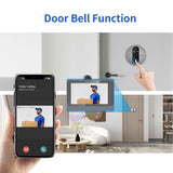 Smart Wifi Door Viewer With Wide-Angle Pir & Night Vision - 1080P 4.3 Inch Dingdong Photo - White-1915197132042801157