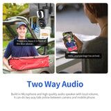 2Mp Solar Wifi Camera With Two-Way Voice & Alarm Recording - Black Binocular-1915196865775800328