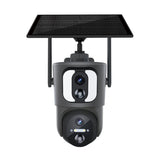 2Mp Solar Wifi Camera With Two-Way Voice & Alarm Recording - Black Binocular-1915196865775800320