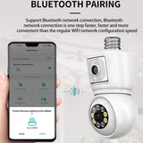 Smart Night Vision Camera With Motion Tracking And Voice Intercom - White-1915196943286538245