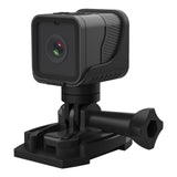 Waterproof Mini Action Camera With Night Vision And Ring Bracket - Black-1915196836101099520