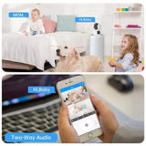 Waterproof Smart Wifi Camera With 4Mp Zoom - Hd Indoor White-1915196654563233798