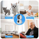 Waterproof Smart Wifi Camera With 4Mp Zoom - Hd Indoor White-1915196654563233801