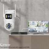 Outdoor Wifi Camera With 4Mp Resolution And Two-Way Voice Ip66 Waterproof White-1915196649718812675
