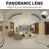 180 Degree Panoramic Smart Ptz Wifi Camera - White-1915196657352445956