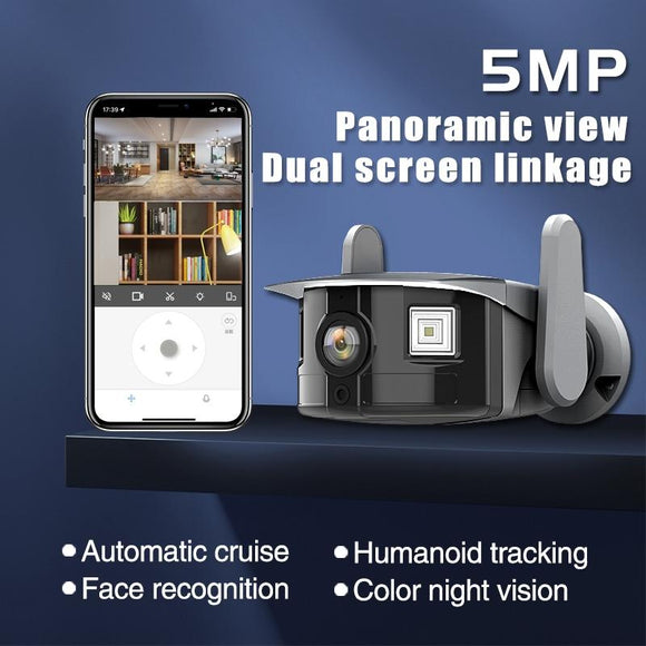 Smart Hd Wireless Ptz Camera - 5Mp Grey-1915196658229055489