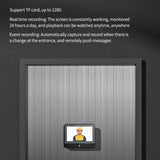 1080P Wifi Smart Cat Eye Video Doorbell With 4.3 Ips Lcd Screen And Infrared Night Vision Black-1915196962353844230