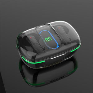 Intelligent Bluetooth Earphones With Wireless Charging - Black-1915196963473723393