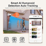 Smart Wifi Ip Camera With Ai Detection Auto Tracking Night Vision Cloud Storage Two-Way Audio - White-1915196656991735813