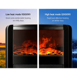 NNEDSZ Devanti Electric Fireplace Fire Heaters 2000W