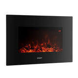 NNEDSZ Electric Fireplace Fire Heater 2000W Black
