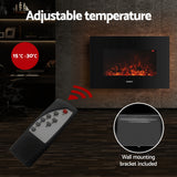 NNEDSZ Electric Fireplace Fire Heater 2000W Black
