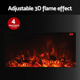 NNEDSZ Electric Fireplace Fire Heater 2000W Black