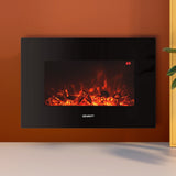 NNEDSZ Electric Fireplace Fire Heater 2000W Black