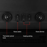 NNEDSZ Electric Fireplace Fire Heaters 2000W