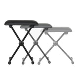 NNEDSZ Piano Stool Adjustable Height Keyboard Seat Portable Bench Chair Black