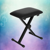 NNEDSZ Piano Stool Adjustable Height Keyboard Seat Portable Bench Chair Black