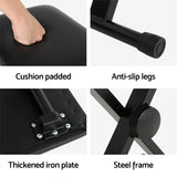 NNEDSZ Piano Stool Adjustable Height Keyboard Seat Portable Bench Chair Black