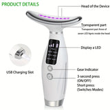 NNEOBA 7-Mode LED Neck & Face Beauty Device – Skin Tightening, Lifting & Massage
