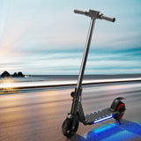 NNEDSZ Electric Scooter 130W 16KM/H LED Light Folding Portable Riding Commuter Black