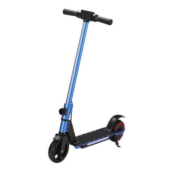 NNEDSZ Electric Scooter 130W 16KM/H LED Light Folding Portable Riding Commuter Blue