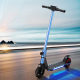 NNEDSZ Electric Scooter 130W 16KM/H LED Light Folding Portable Riding Commuter Blue