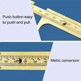 Mini Brass Sliding 100Mm Vernier Caliper For Jewelry Measurement-1915197934371213316