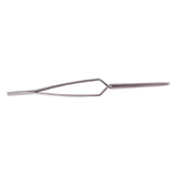 Stainless Steel Self-Closing Lab Tweezers - Straight-1915197576609665026