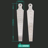 Stainless Steel Taper Gauge For Measuring Wedge Gaps 15-30Mm-1915197080683548674