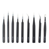 9-Piece Anti-Static Precision Tweezers Set With Bag-1915198056559677440
