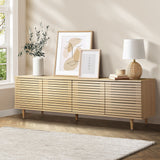 NNEED TV Cabinet Entertainment Unit Unique Door 160CM