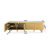 NNEED TV Cabinet Entertainment Unit Unique Door 160CM