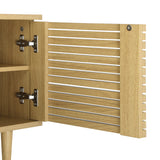 NNEED TV Cabinet Entertainment Unit Unique Door 160CM