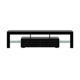 NNEED TV Cabinet LED RGB Gloss Black 180CM