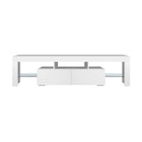 NNEED TV Cabinet LED RGB Gloss White 180CM