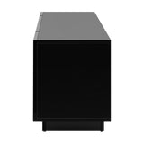 NNEED TV Cabinet Gloss RGB LED Black 180CM