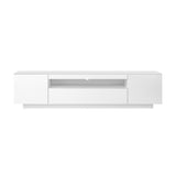 NNEED TV Cabinet Gloss RGB LED White 180CM