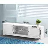 NNEED TV Cabinet Entertainment Unit 160CM White