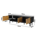 NNEED TV Cabinet Entertainment Unit Three Door 160CM