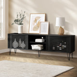 NNEED TV Cabinet Storage Sliding Door 180cm Black