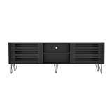 NNEED TV Cabinet Storage Sliding Door 180cm Black